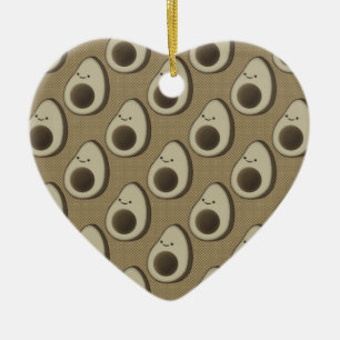 Vintag Style Avocado Pattern Keramikornament