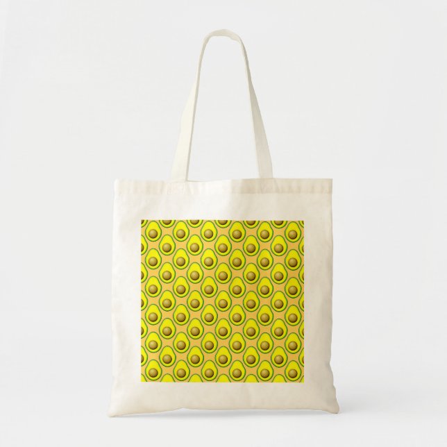 Vintag Style Avocado Pattern Tragetasche (Vorne)