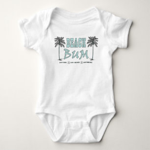 Vintag Style Beach Bum Baby Onsie Baby Strampler