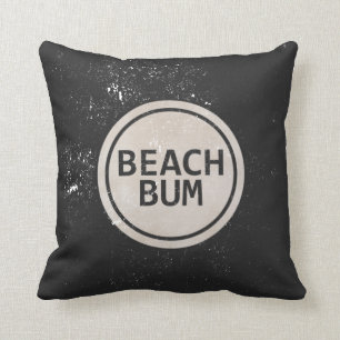 Vintag Style Beach Bum Beach Tag Pillow Kissen