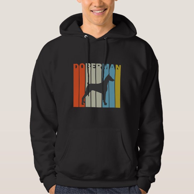 Vintag Style Doberman Hoodie (Vorderseite)
