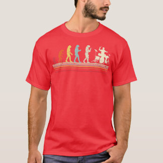 Vintag Style Drums Evolution Design Drummer T-Shirt