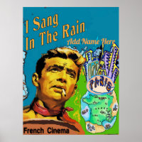 Vintag Style Fake Kino Sang Rain, Text bearbeiten