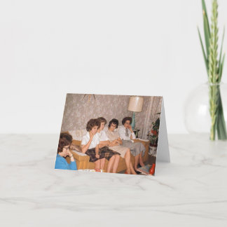 Vintag-Style "Fun in the 1960s" Note Card