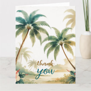 Vintag Style Hawaiian Travel Honolulu Dankeskarte