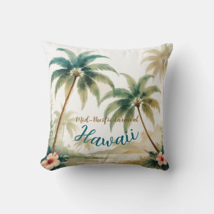Vintag Style Hawaiian Travel Honolulu Kissen