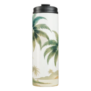 Vintag Style Hawaiian Travel Honolulu Thermosbecher