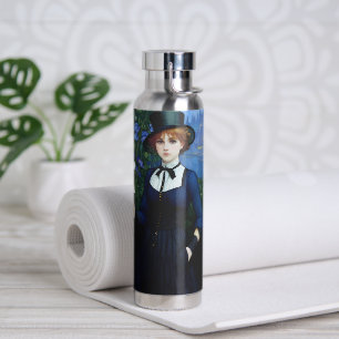 Vintag Style Hübsch Dark Academy Girl Portrait Trinkflasche