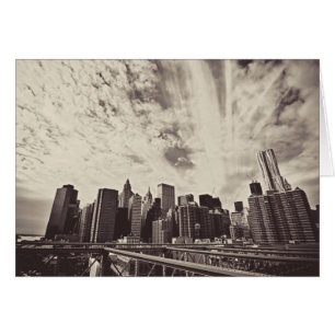 Vintag Style New York City Skyline