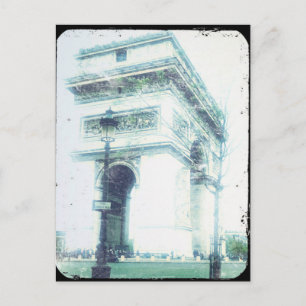 Vintag Style Paris Post Card, The Arc de Triomphe Postkarte