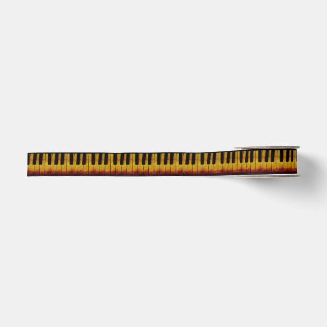 Vintag Style Piano Ribbon Ripsband (Vorderseite)