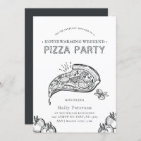 Vintag Style Pizza Party | Einladung zum Geburtsta