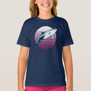 Vintag Style Retro Dolphin T - Shirt