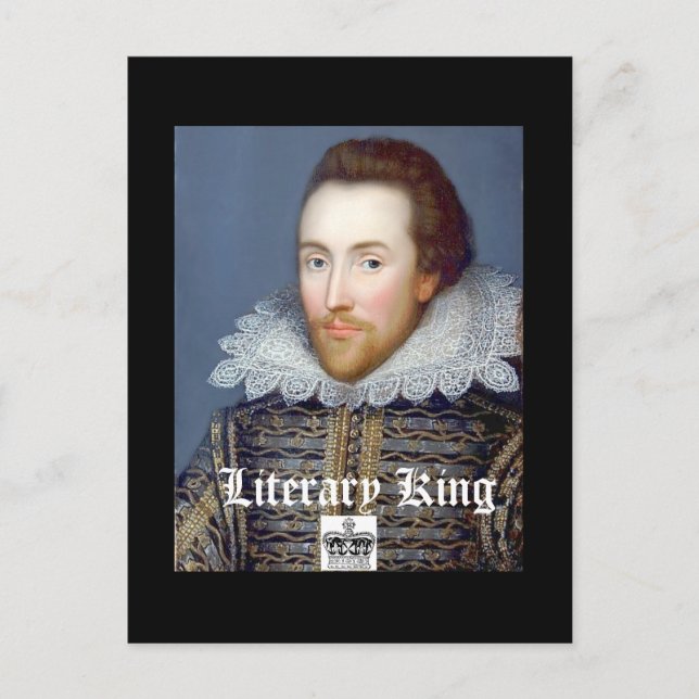 Vintag Style William Shakespeare Theme Postcard Postkarte (Vorderseite)
