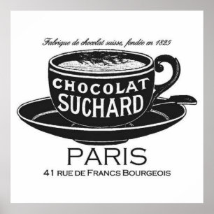 Vintag Suchard Chocolat Ad Poster