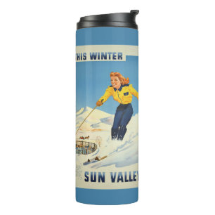 Vintag Sun Valley Idaho USA tumbler Thermosbecher