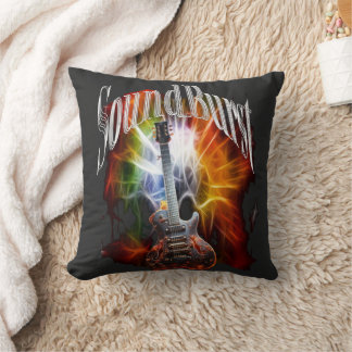 Vintag Sunburst Guitar Kissen