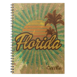 Vintag Sunny Florida, Beach Style Journal Notizblock