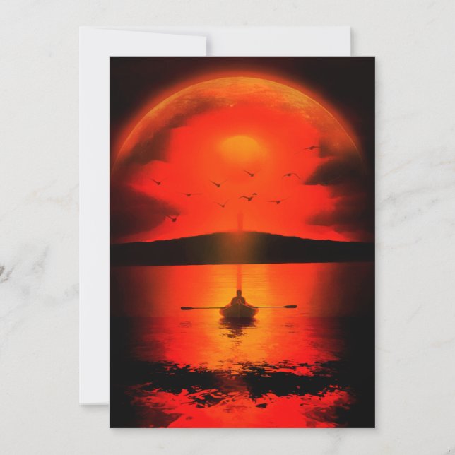 Vintag Sunset Hope Faith Liebe Förderung Ankündigung (Vorderseite)