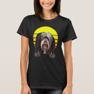 Vintag Sunset Tibetan Terrier Dog T-Shirt
