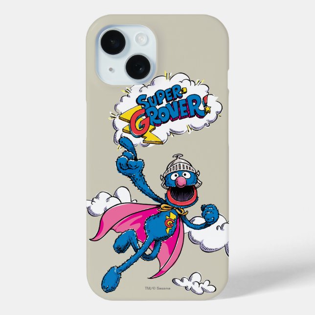 Vintag Super Grover Case-Mate iPhone Hülle (Rückseite)