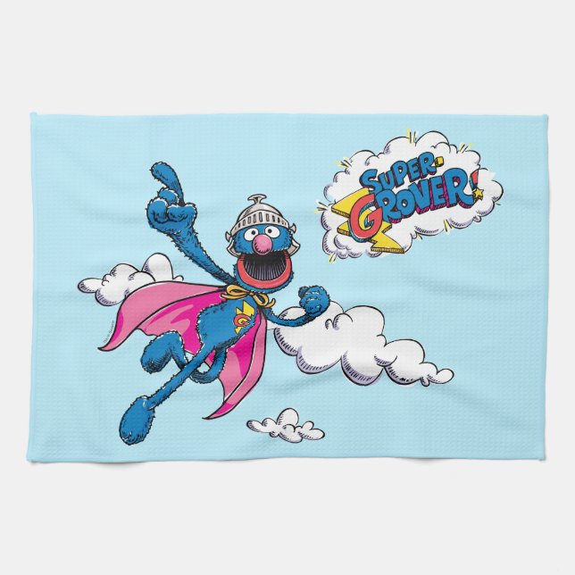 Vintag Super Grover Geschirrtuch (Horizontal)