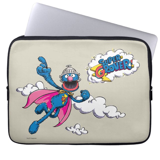 Vintag Super Grover Laptopschutzhülle (Vorderseite)