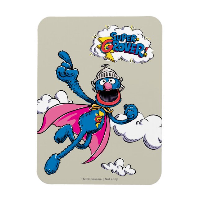 Vintag Super Grover Magnet (Vertikal)