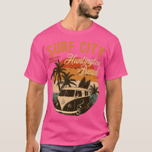 Vintag Surf City Huntington Beach Orange Landkreis T-Shirt