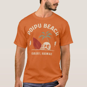 Vintag Surfen Poipu Beach Kauai Hawaii Retro Sur T-Shirt