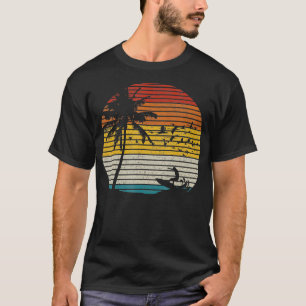 Vintag Surferinsel Sunset Retro Surfstrand S T-Shirt