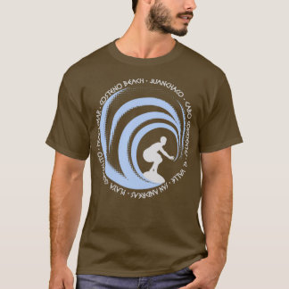 Vintag Surfliebhaber Fan Beach Kolumbien T-Shirt