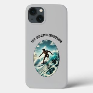 Vintag Surfsurfer Reiten eines großen Wellenreittu Case-Mate iPhone Hülle