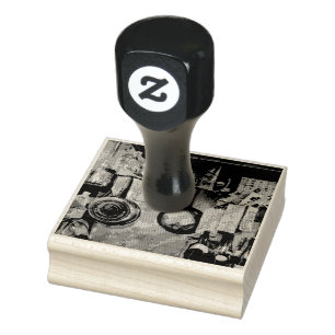 Vintag Sushi Artwork Gummistempel
