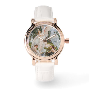 Vintag Swan Girls von W. Crane Armbanduhr