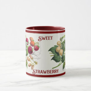 Vintag Sweet Strawberry Personalisiert Tasse