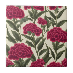 Vintag Sweet William Nostalgic Floral Fliese