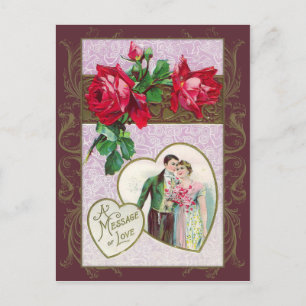 Vintag Sweethearine Valentine Postcard Feiertagspostkarte