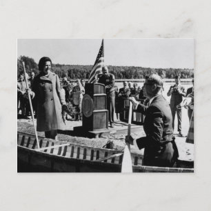 Vintag Sylvania Wilderness Dedication, Michigan Postkarte