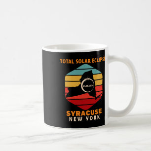 Vintag Syrakus New York Total Solar Eclipse 2024 Kaffeetasse