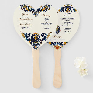 Vintag Talavera Azulejo Fächer