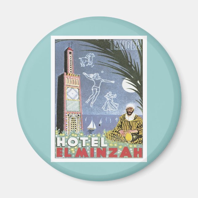 Vintag Tangier Marokko Magnet (Vorne)