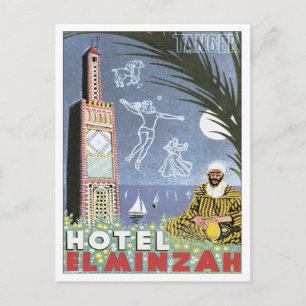 Vintag Tangier Marokko Postkarte