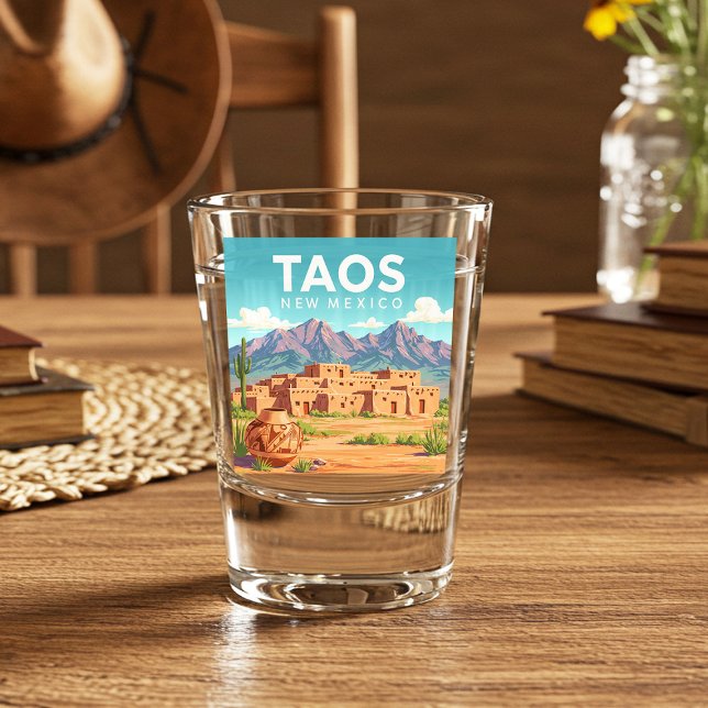 Vintag Taos New Mexico Schnapsglas (Von Creator hochgeladen)