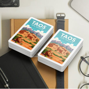 Vintag Taos New Mexico Spielkarten