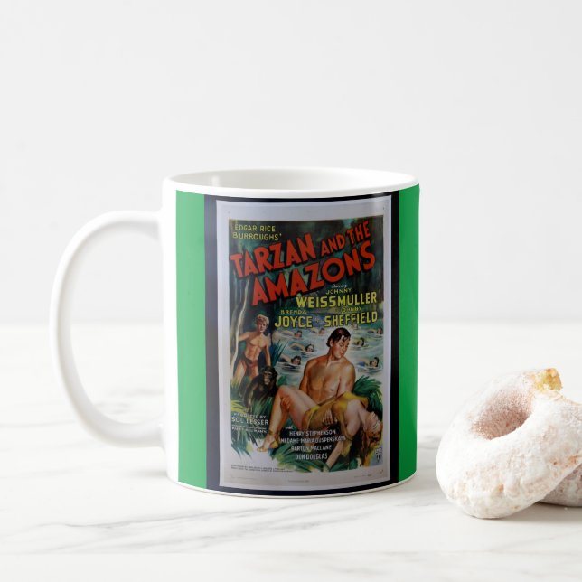 Vintag Tarzan Kaffeetasse (Mit Donut)