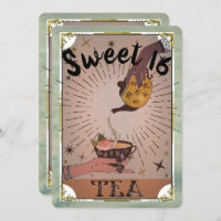 Vintag Tee Tarot Hexe Kettle Sweet 16 Party
