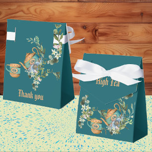 Vintag Teekanne Blumenapfel Nachmittag Tee Geburts Geschenkschachtel
