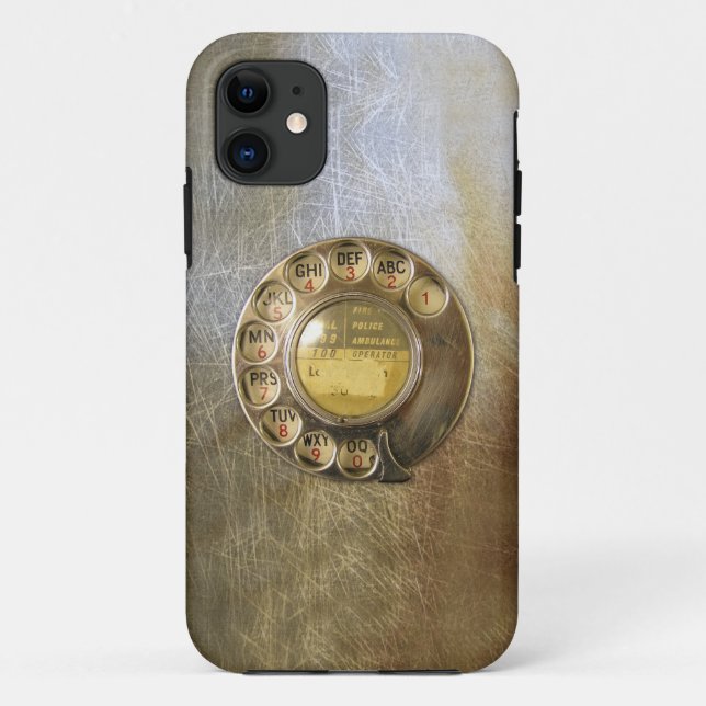 Vintag_Telefon_Wählnummer 04 Case-Mate iPhone Hülle (Rückseite)