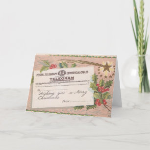 Vintag Telegram Frohe Weihnachten